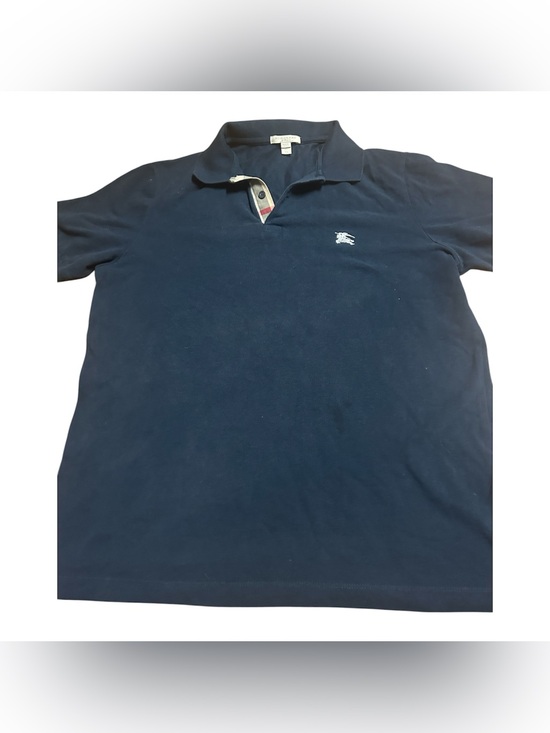 Burberry Other - Burberry Men's Navy Polo with Signature Check Placket